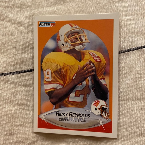 FLEER’90 Ricky Reynolds DB football card - Picture 1 of 4